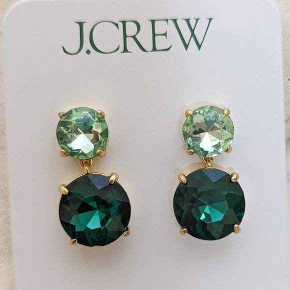 J. Crew Jewelry - J.Crew Faceted-Crystal Drop Earrings